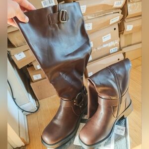 Brown Leather Women's Boots